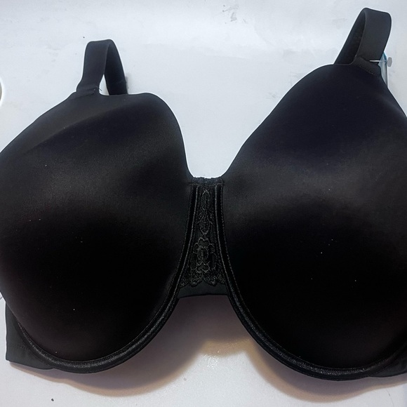 NWT Vanity Fair Full Figure Sz 42H Beauty Back Women's Black Full Coverage Bra - Picture 8 of 10